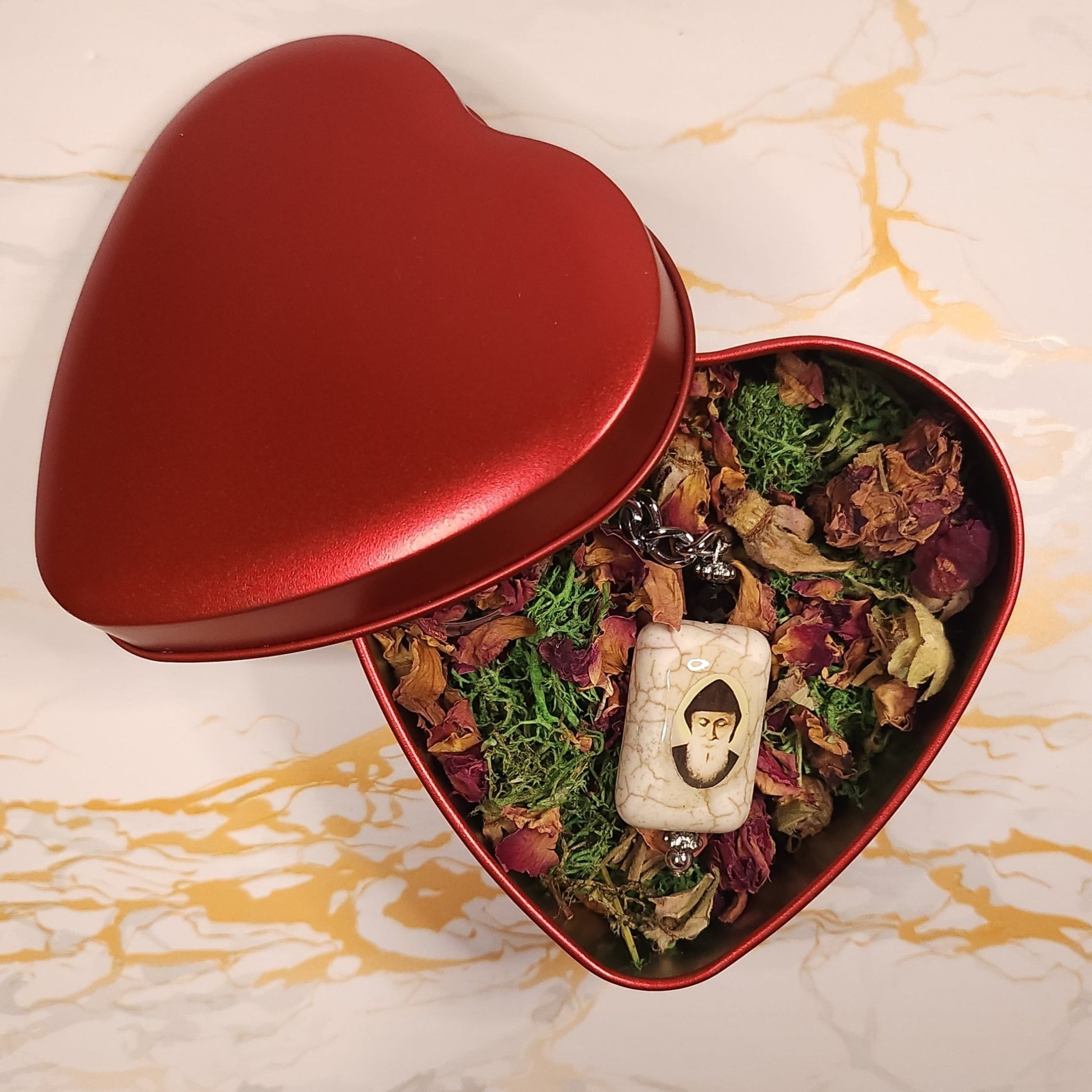 Saint Charbel - Valentine's Day Heart Box - Our Lady of Gifts